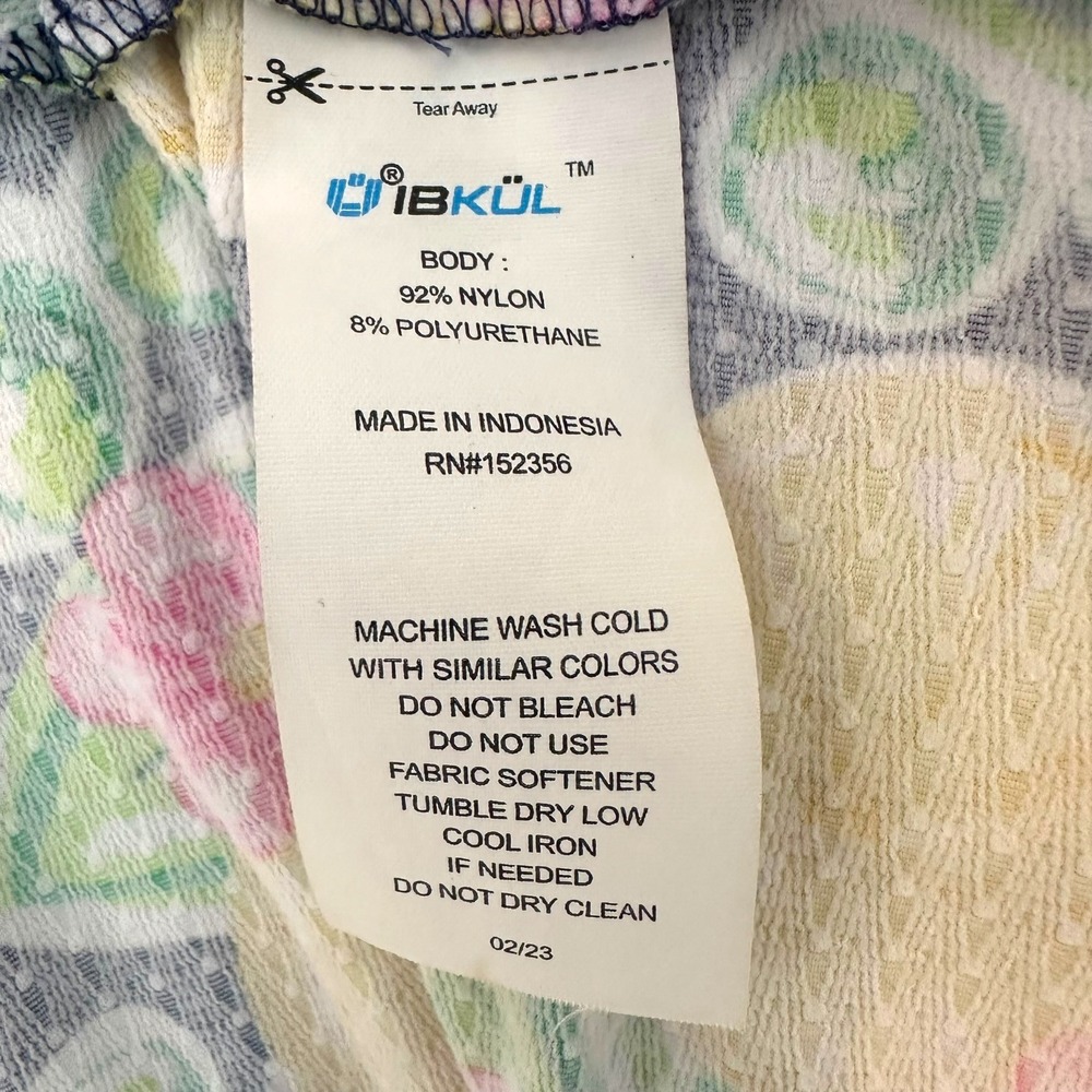 IBKUL Godet Golf Dress Lemon Floral Print UPF50 Cooling Zip Performance S - Picture 10 of 14